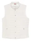 Brunello Cucinelli Nylon Down Vest In White