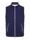 Brunello Cucinelli Padded Gilet In Azul