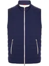 Brunello Cucinelli Padded Gilet In Blue