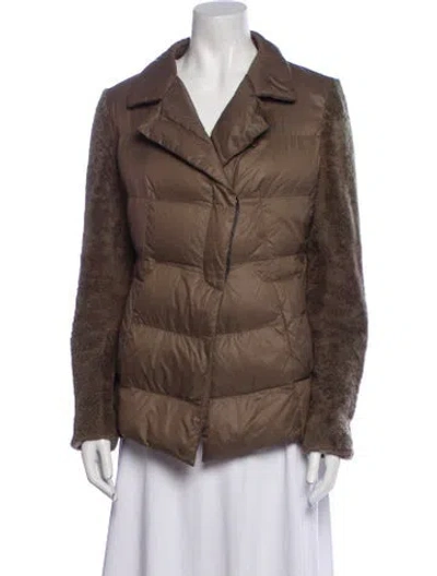Pre-owned Brunello Cucinelli Nylon Jacket In Brown