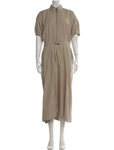 Pre-owned Brunello Cucinelli Nylon Long Dress W/ Tags In Neutral