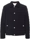 Brunello Cucinelli Quilted Shell Down Shirt Jacket In Blue