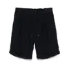 Brunello Cucinelli Men Garment-dyed Bermuda Shorts In Linen Gabardine With Drawstring And Pleat