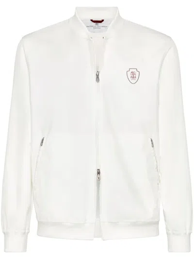 Brunello Cucinelli Nylon Sweatshirt Vest In White