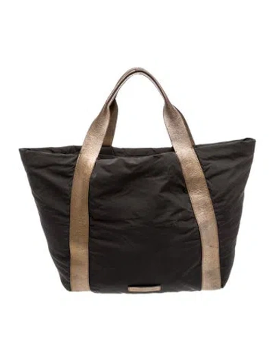 Pre-owned Brunello Cucinelli Nylon Tote In Black