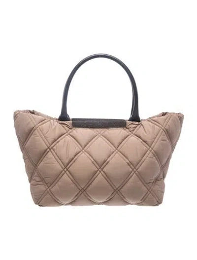 Pre-owned Brunello Cucinelli Nylon Tote In Neutrals