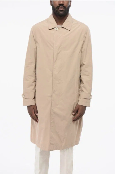 Brunello Cucinelli Nylon Trench Coat With Hidden Buttoning
