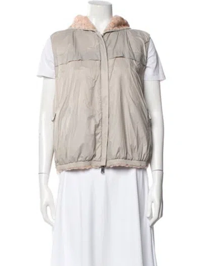 Pre-owned Brunello Cucinelli Nylon Utility Jacket In Neutral