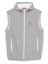 Brunello Cucinelli Light Grey Nylon Vest In Gray