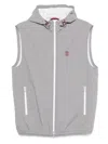 Brunello Cucinelli Light Grey Nylon Vest In Gray