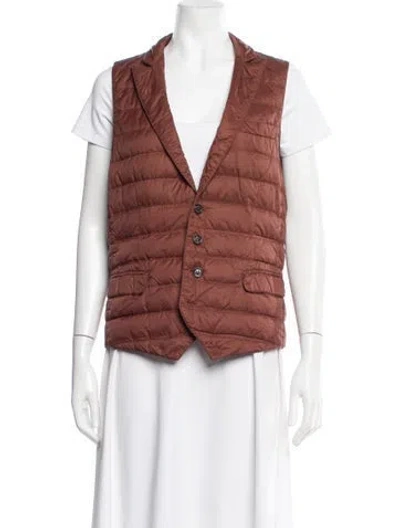 Pre-owned Brunello Cucinelli Nylon Vest In Brown