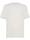 Brunello Cucinelli T-shirt With Layered Design In White