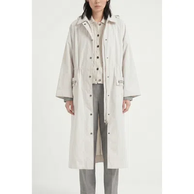 Brunello Cucinelli Off White Relaxed Jacket In Neutral