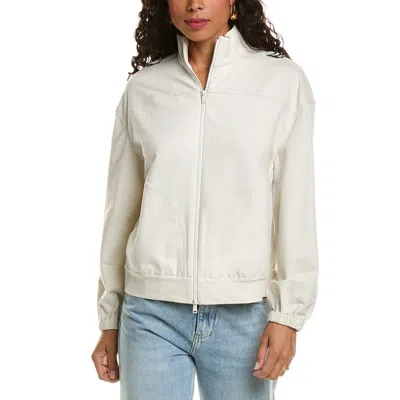 Brunello Cucinelli Off White Zip Jacket