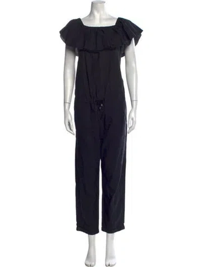 Pre-owned Brunello Cucinelli Off-the-shoulder Jumpsuit In Black