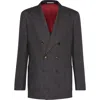 Brunello Cucinelli One-and-a-half Breasted Blazer In Anthracite
