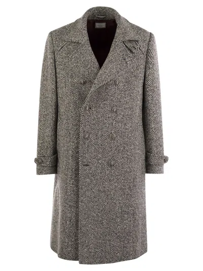 BRUNELLO CUCINELLI ONE-AND-A-HALF-BREASTED COAT
