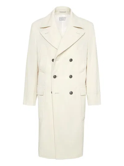BRUNELLO CUCINELLI ONE-AND-A-HALF-BREASTED COAT