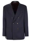 Brunello Cucinelli One And A Half Breasted Deconstructed Jacket In Virgin Wool