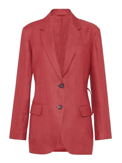 BRUNELLO CUCINELLI CHAQUETA CASUAL - ROJO