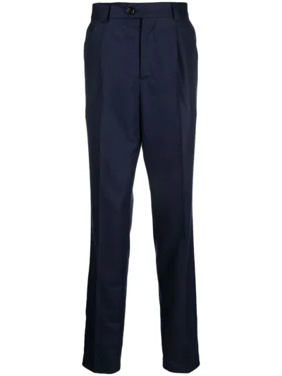 Brunello Cucinelli Slim-cut Chino Trousers In Blue