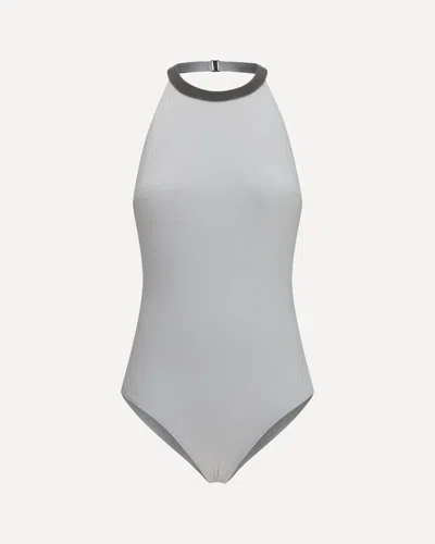 Brunello Cucinelli One-piece Swimsuit With Monili Embellishment In White