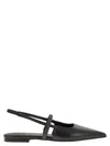 Brunello Cucinelli Slingback Ballet Flats With Precious Strap In Black