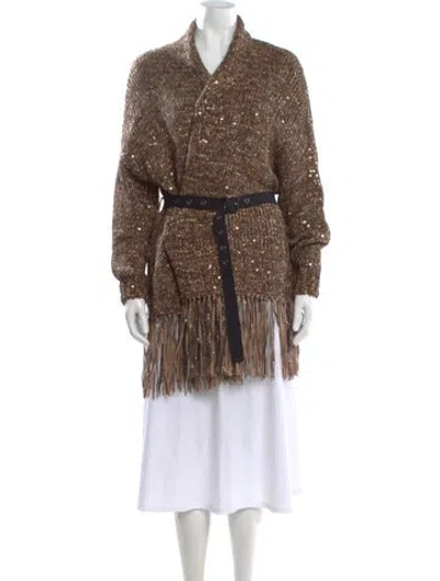 Pre-owned Brunello Cucinelli Open Front Sweater