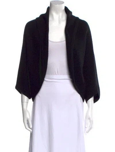 Pre-owned Brunello Cucinelli Open Front Sweater In Black