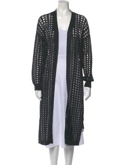 Pre-owned Brunello Cucinelli Open Front Sweater In Black