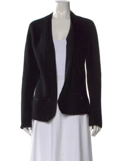 Pre-owned Brunello Cucinelli Open Front Sweater In Black