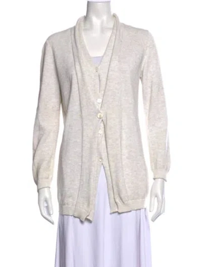 Pre-owned Brunello Cucinelli Open Front Sweater In Neutral
