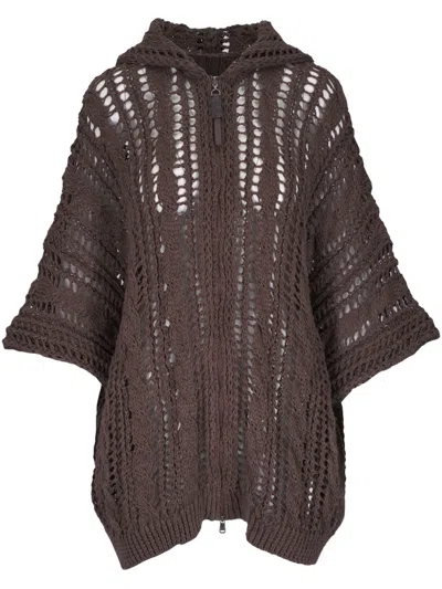 BRUNELLO CUCINELLI OPEN-KNIT CARDIGAN