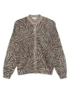 Brunello Cucinelli Open-knit Cardigan In Brown