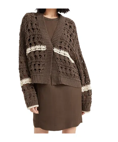 BRUNELLO CUCINELLI OPEN-KNIT CARDIGAN