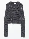 Brunello Cucinelli Open-knit Sequined Sweater