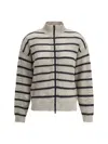 Brunello Cucinelli Open Knit Design Cardigan With Sequins In Beige Freddo+lignite