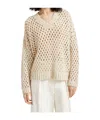 Brunello Cucinelli Sequined Open-knit Silk Sweater In Neutral