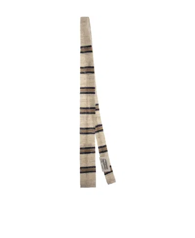 Brunello Cucinelli Open-knit Scarf In Brown