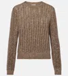 Brunello Cucinelli Open-knit Sequined Sweater