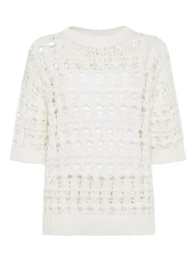 BRUNELLO CUCINELLI OPEN-KNIT SWEATER