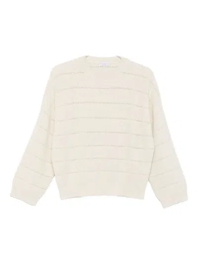 BRUNELLO CUCINELLI OPEN-KNIT SWEATER