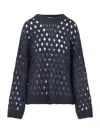 Brunello Cucinelli Metallic Crewneck Knitwear Sheer Texture In Gray
