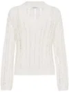 Brunello Cucinelli Cable-knit Sweater In White