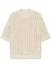 Brunello Cucinelli Sequin-embellished T-shirt In Neutrals