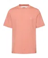 Brunello Cucinelli Men Pink Solomeo Crest T-shirt