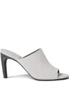 Brunello Cucinelli Open-toe Heels Mules In Gray