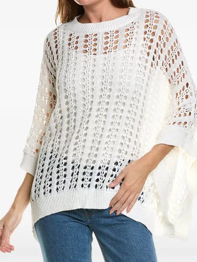 Brunello Cucinelli Open-knit Top In White