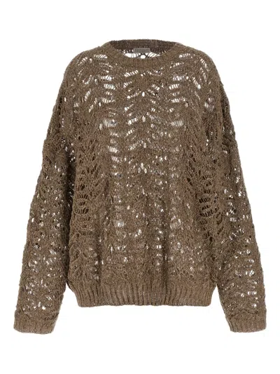 BRUNELLO CUCINELLI OPENWORK SWEATER