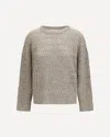 Brunello Cucinelli Micro Sequin Sweater Sweaters And Cardigans Beige In Neutral